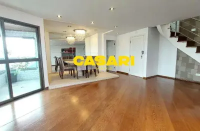 Cobertura com 3 dormitórios para alugar, 190 m² - nova petrópolis - são bernardo do campo/sp