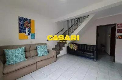 Sobrado com 3 dormitórios, 2 varandas e 2 vagas à venda – santo andré, próximo à rua carijós