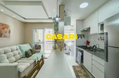 Apartamento com 2 dormitórios à venda, 56 m²- planalto - são bernardo do campo/sp