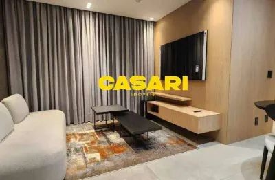 Flat com 1 dormitório à venda, 44 m² - centro - santo andré/sp