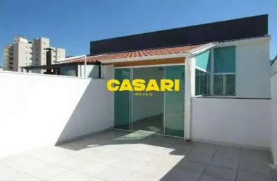 Cobertura com 2 dormitórios, 104 m² - venda ou aluguel - jardim bela vista - santo andré/sp