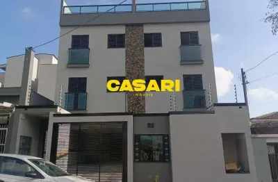 Cobertura com 2 dormitórios à venda, 120 m² - jardim das maravilhas - santo andré/sp