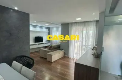 Apartamento com 2 quartos, 1 suíte à venda, 74 m² - jardim hollywood - são bernardo do campo/sp