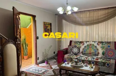 Sobrado com 3 dormitórios à venda, 171 m² - campestre - santo andré/sp