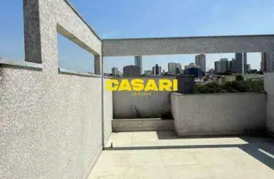 Cobertura à venda com 2 dormitórios, suíte, sacada e 2 vagas – 100 m² jardim - santo andré/sp