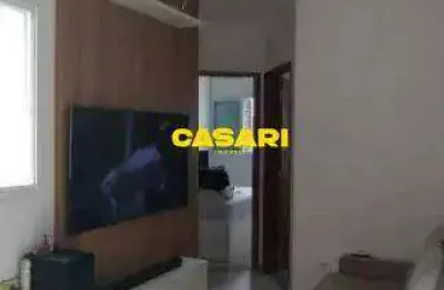 Cobertura com 2 dormitórios à venda, 82 m² - vila scarpelli - santo andré/sp