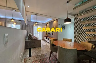 Cobertura com 3 dormitórios à venda, 170 m² - nova gerti - são caetano do sul/sp