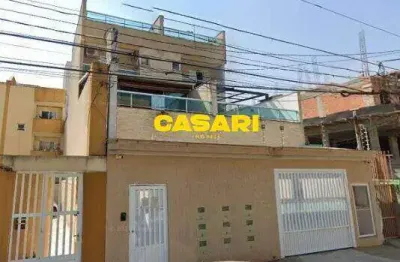 Cobertura com 3 dormitórios à venda, 150 m² - vila eldízia - santo andré/sp