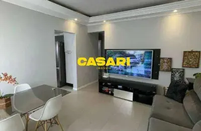 Apartamento à venda com 2 dormitórios e 68 m² na vila valparaíso - santo andré/sp