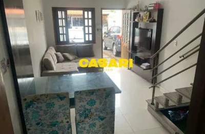 Sobrado com 2 dormitórios à venda, 80 m² - jardim lauro gomes - são bernardo do campo/sp