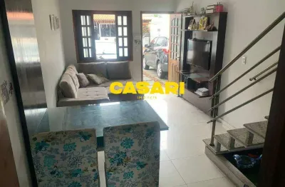Sobrado com 2 dormitórios à venda, 80 m² - jardim lauro gomes - são bernardo do campo/sp