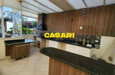 Cobertura com 2 dormitórios à venda, 130 m² - vila valparaíso - santo andré/sp