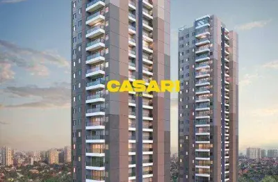 Apartamento com 3 dormitórios à venda, 87 m² - jardim - santo andré/sp