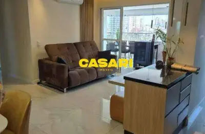 Apartamento mobiliado com 3 suítes e 113 m² no centro - santo andré/sp