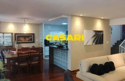 Sobrado com 3 dormitórios à venda, 276 m² - jardim três marias - são bernardo do campo/sp