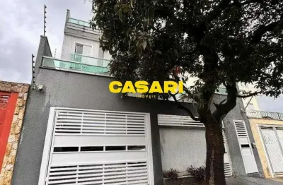 Cobertura com 2 dormitórios à venda, 96 m² - vila lutécia - santo andré/sp