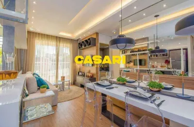 Apartamento com 2 dormitórios à venda, 50 m² - parque das nações - santo andré/sp