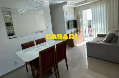 Apartamento 2 dormitórios com vista livre e lazer completo - 50m² em condomínio em são bernardo