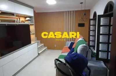Sobrado com 3 dormitórios à venda, 166 m² - assunção - são bernardo do campo/sp
