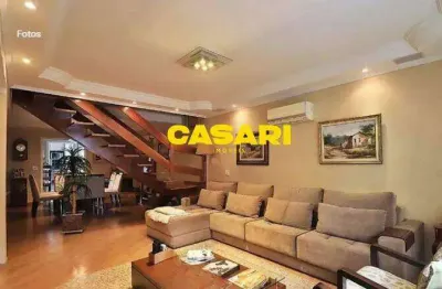 Sobrado com 3 dormitórios à venda, 266 m² - paraíso - santo andré/sp