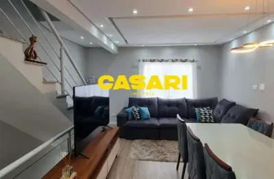 Sobrado com 2 dormitórios à venda, 123 m² - parque novo oratório - santo andré/sp