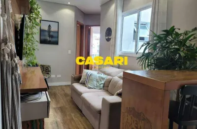 Cobertura à venda com 2 dormitórios, área gourmet e planejados – 74 m² jardim las vegas - santo andré/sp