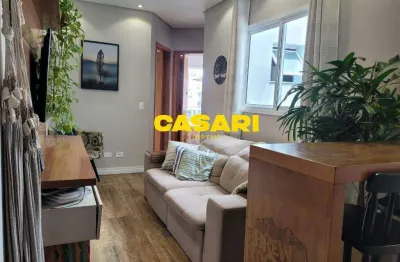 Cobertura à venda com 2 dormitórios, área gourmet e planejados – 74 m² jardim las vegas - santo andré/sp