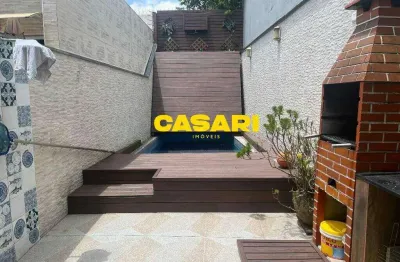 Sobrado com 3 dormitórios e piscina à venda, 169 m² – vila euclides, são bernardo do campo/sp