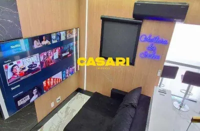 Cobertura com 2 dormitórios à venda, 90 m² - santa maria - santo andré/sp