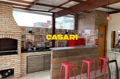 Cobertura com 2 dormitórios para alugar, 128 m² - santa terezinha - são bernardo do campo/sp