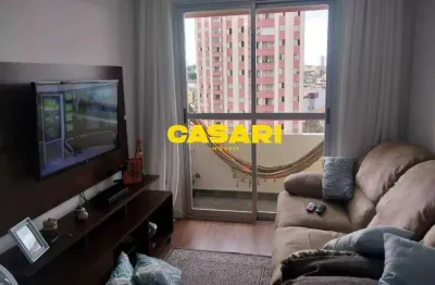 Apartamento com 2 dormitórios à venda, 56 m² - jardim do estádio - santo andré/sp