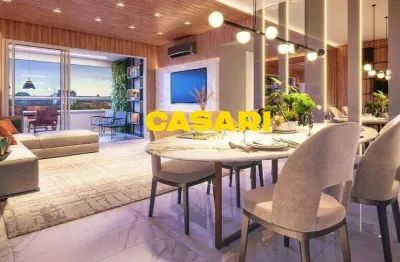 Apartamento com 3 dormitórios à venda, 137 m² - centro - são bernardo do campo/sp