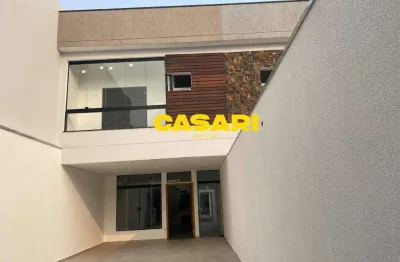 Sobrado novo à venda com 4 suítes e 5 vagas | 235 m² | bairro paraíso santo andré/sp