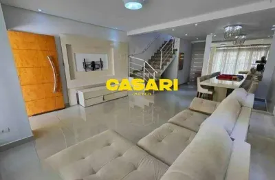 Sobrado alto padrão à venda com 3 suítes e espaço gourmet – assunção/sbc