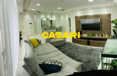 Apartamento com 3 dormitórios à venda, 158 m² - vila santa teresa - santo andré/sp