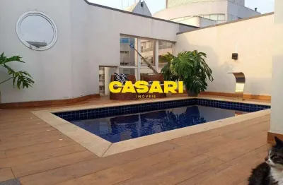 Cobertura com 3 dormitórios à venda, 198 m² - centro - são bernardo do campo/sp