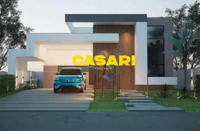 Casa com 3 dormitórios à venda, 196 m² - condominio ninho verde - porangaba/sp