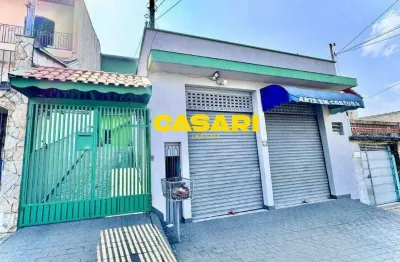Sobrado com 4 dormitórios e 2 salões comerciais à venda na vila junqueira – santo andré/sp