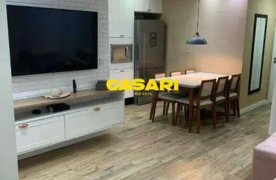 Apartamento garden 2 dormitórios com quintal gourmet e 2 vagas – vila gonçalves sbc