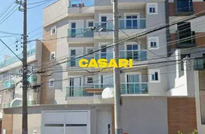 Apartamento com 2 dormitórios à venda, 55 m² - campestre - santo andré/sp