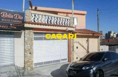 Sobrado com 3 dormitórios à venda, 187 m² - jardim stella - santo andré/sp