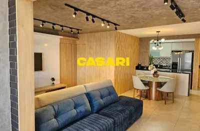 Apartamento com 3 dormitórios à venda, 115 m² - vila valparaíso - santo andré/sp