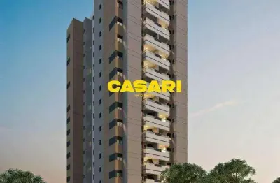 Apartamento com 2 dormitórios à venda, 64 m² - campestre - santo andré/sp