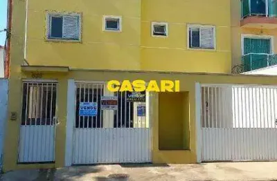 Cobertura com 2 dormitórios à venda, 98 m² - vila camilópolis - santo andré/sp