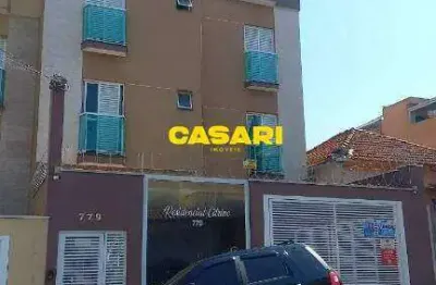 Cobertura com 2 dormitórios à venda, 98 m² - vila camilópolis - santo andré/sp