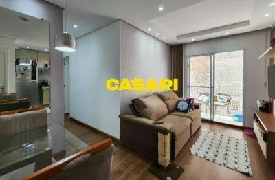 Apartamento com 2 dormitórios à venda, 51 m² - taboão - são bernardo do campo/sp