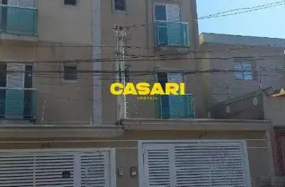 Cobertura com 2 dormitórios à venda, 73 m² - vila junqueira - santo andré/sp