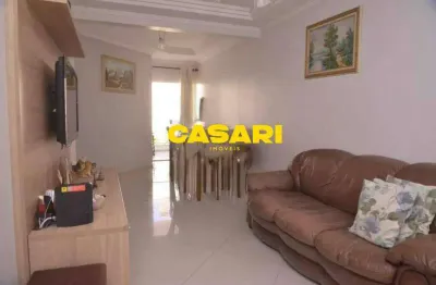 Apartamento com 3 dormitórios à venda, 80 m² - campestre - santo andré/sp