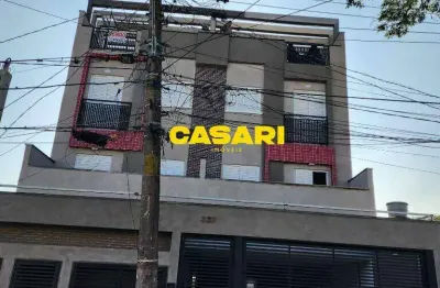 Cobertura com 2 dormitórios e área de lazer à venda na vila guarani – santo andré