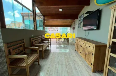 Cobertura com 2 dormitórios à venda, 110 m² - vila camilópolis - santo andré/sp